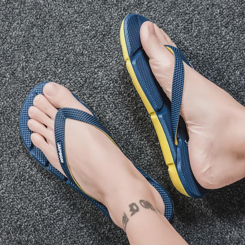 Men's Trendy Non-Slip Beach Flip Flops - Large Size Summer Sandals.