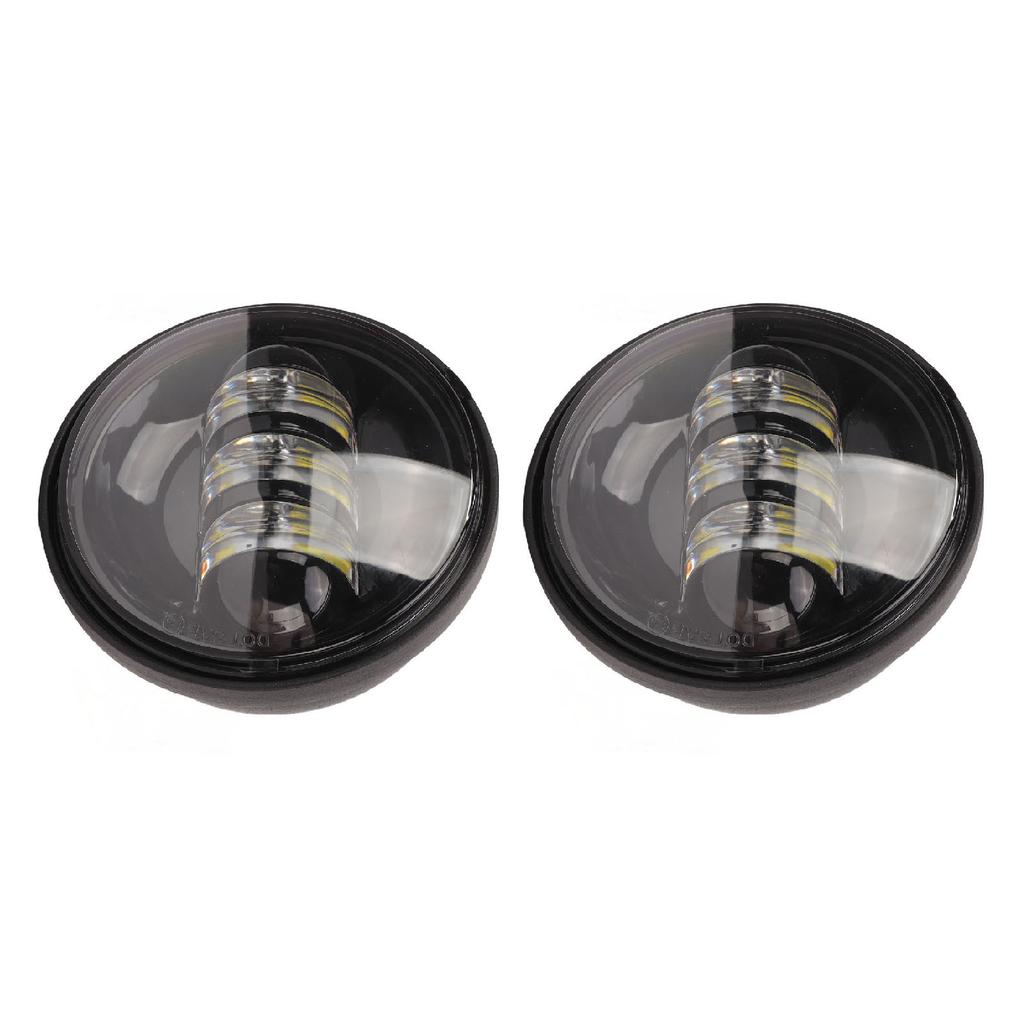 2Pcs LED Fog Lights Lamps White Light 4.5In IP67 Waterproof 10 To 32V 30W Driving Fog Lights for
