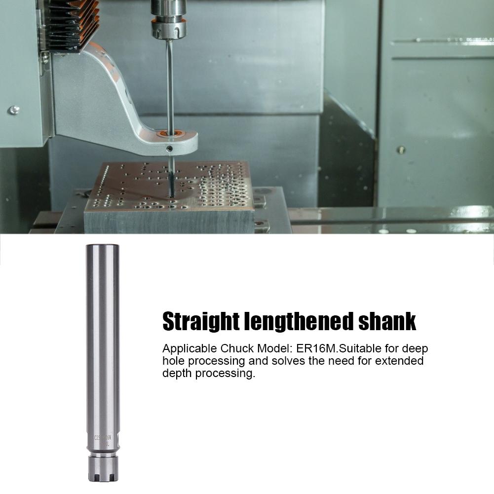 ER16M150L Collet Chuck Holder Straight Shank CNC Milling Holder Extension Lathe RodC25