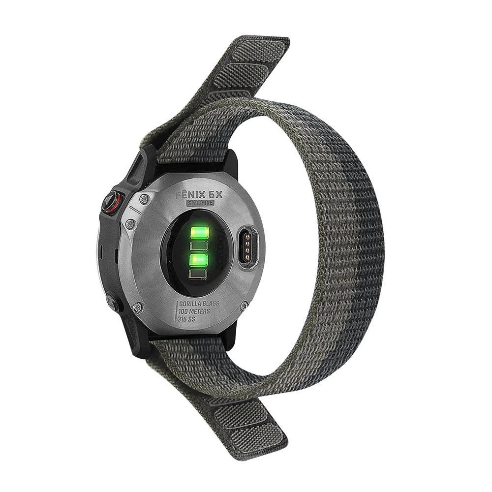 22mm 26mm QuickFit Nylon Loop Strap For Garmin Tactix 7 AMOLED Delta Bravo Band For Garmin Fenix 8 7X 6 PRO 5 Braided Watchbands