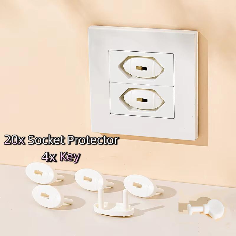10/20/30Pcs Brazil/Chile/Italy Universal Power Socket Outlet Plug Protective Covers Anti Electric Baby Safety Protector