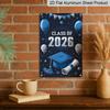 2D Flat Class of 2026 Graduation Design with Balloons and Cap Multi-functional Festive Yard Decoration Sign Wall Hanging Metal Sign Aluminium Sign