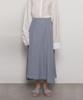 THE-ABON W27 Tu Iong Flared Skirt Sky