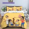 Bob's Burgers  Pattern Bedding Quilt Set  Home Decoration  Gift (1 * Duvet Cover + 2 * Pillowcase  Without Core)