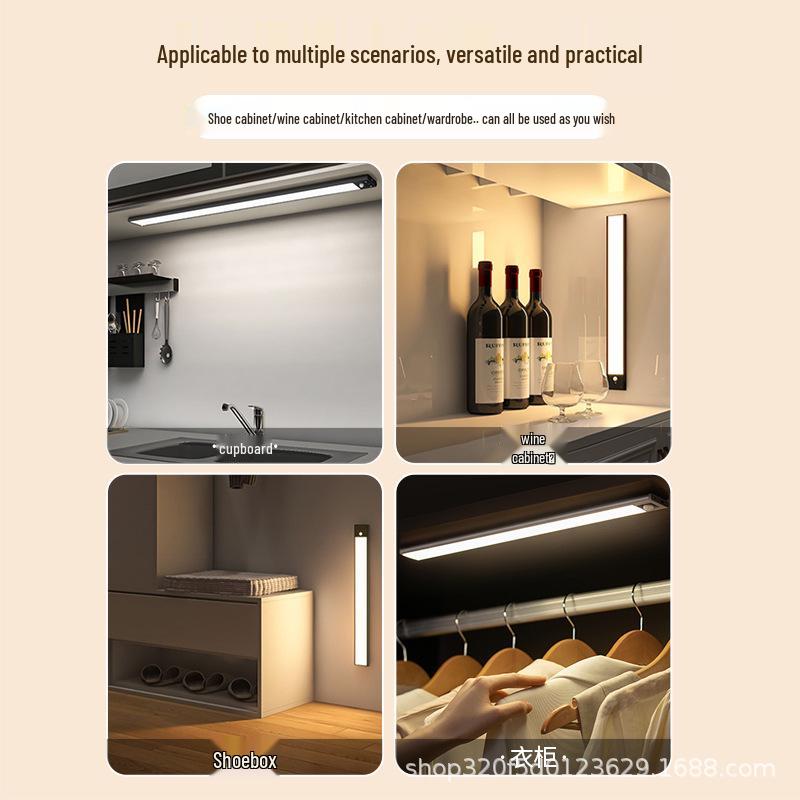 Ultra-thin LED Sensor Light for Wardrobe, Magnetic & Rechargeable