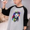 Color Lions Iron On Patch Man Woman Hoodies Heat Press Appliqued Clothes Stickers Diy Parches Ropa T-Shirt Diy Craft Supplies