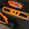 For Jeep Renegade 15-2023 Glossy Orange Window Lift Lock Switch Panel Trim 4pc