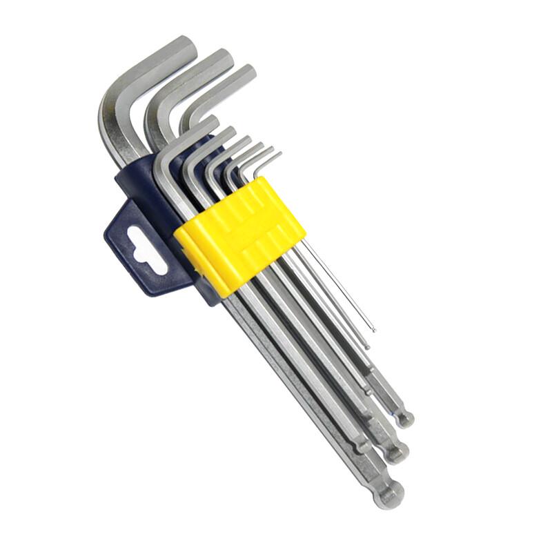 Great Wall 11-Piece Chrome-Plated Ball End Hex Key Set