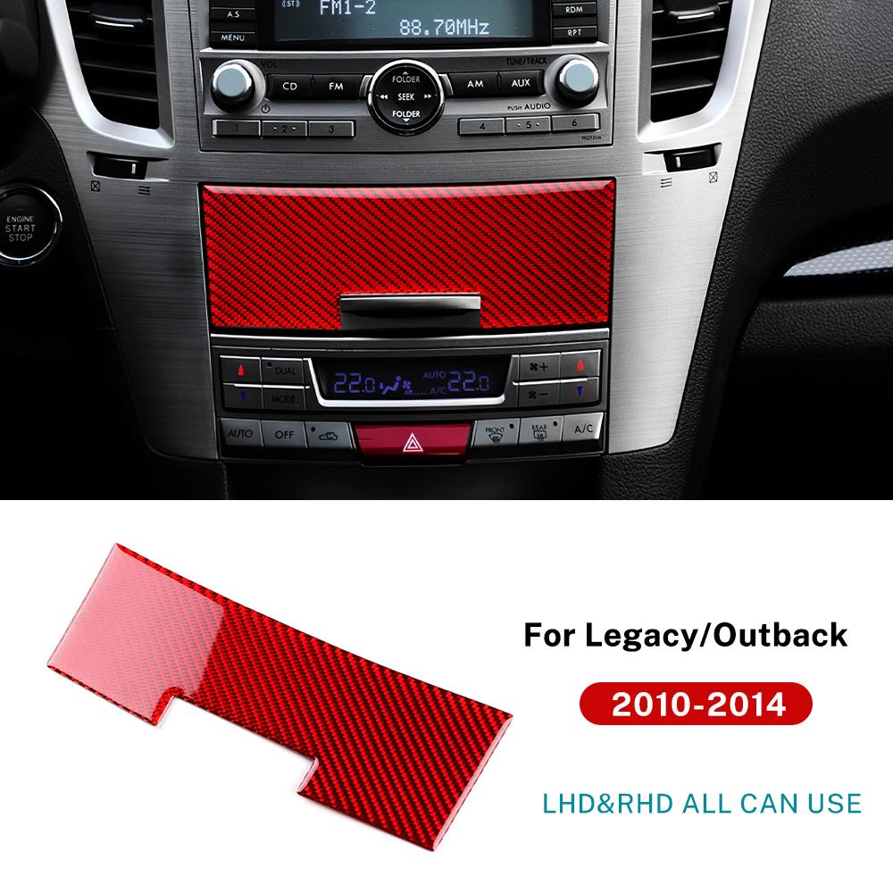 Carbon Fiber Style Interior Sticker for Subaru Legacy Outback 2010 2011 2012 2013 2014 LHD RHD Interior Panel