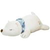 60/80/100CM Soft Lying Polar Bear Plushie Pillow Lovely White Cushion Stuffed Dolls Sleeping Toy for Girls Gifts