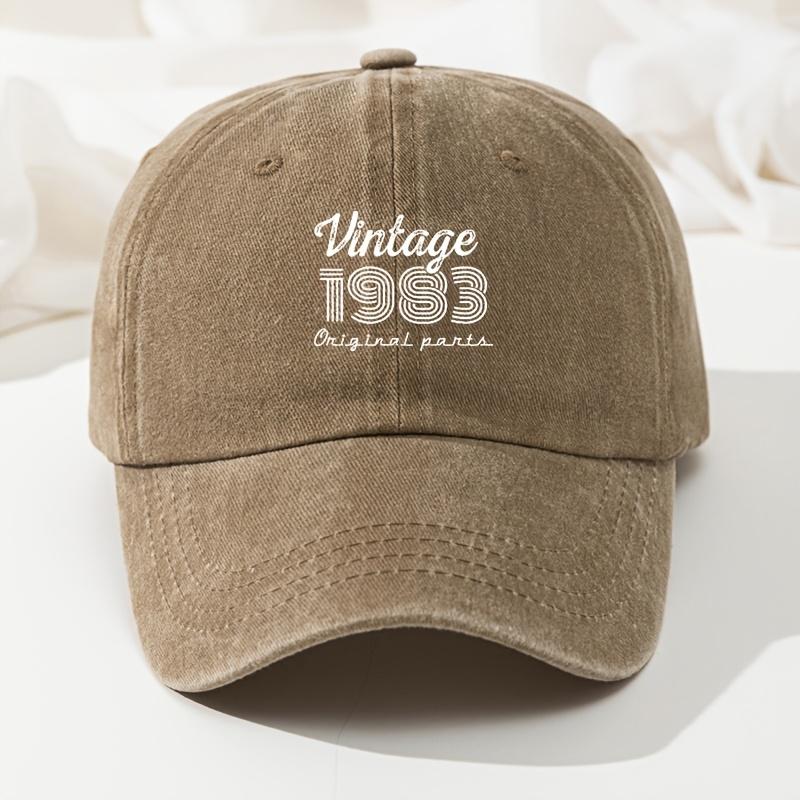 1983 Printed Baseball Cap High Quality Retro Washed Cap Soft Fashion Versatile Sports Baseball Cap Peaked Cap