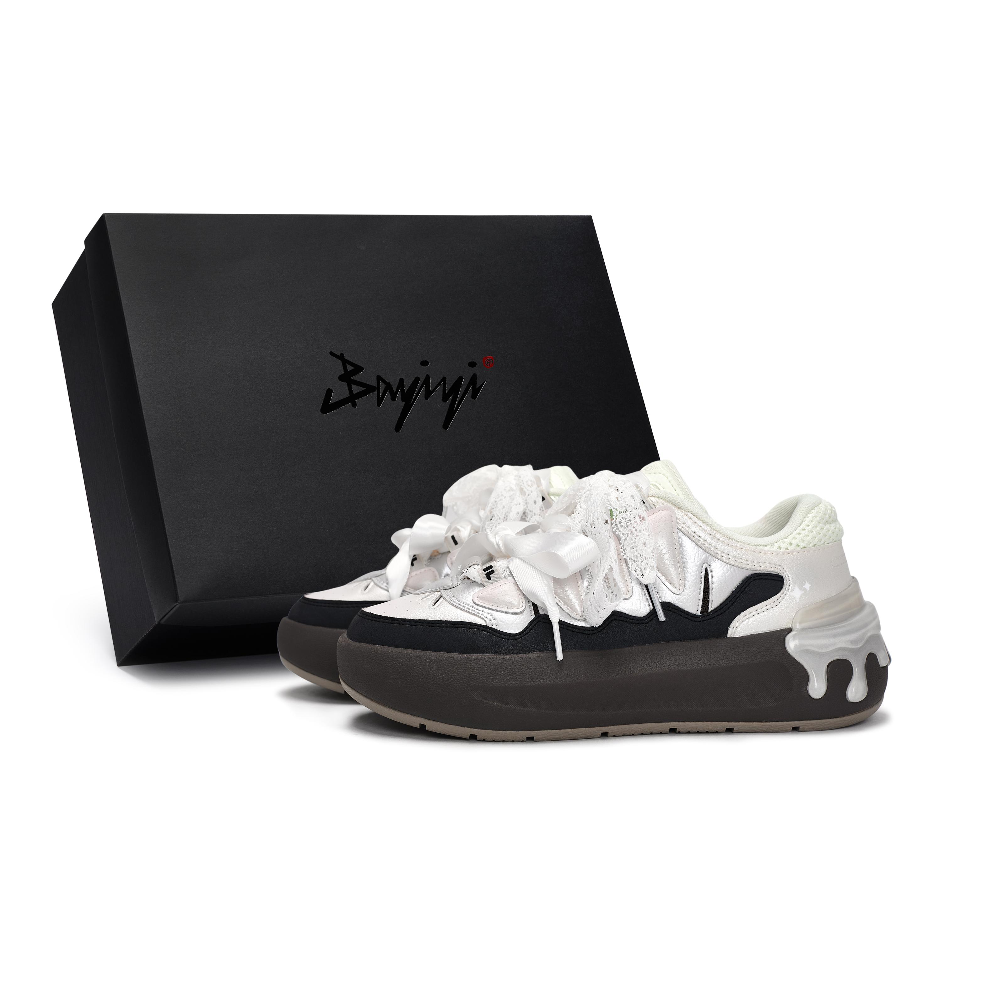 FILA CARROT 2 Skateboard Shoes Women s Low top Black/White/Pink/Brown F12W431212FPB(Team80-SBOX) 35.5