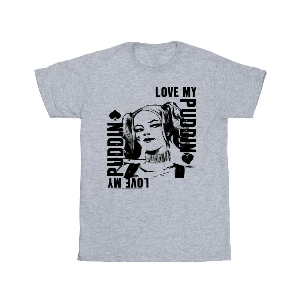 DC Comics Mens Suicide Squad Harley Love Puddin T-Shirt
