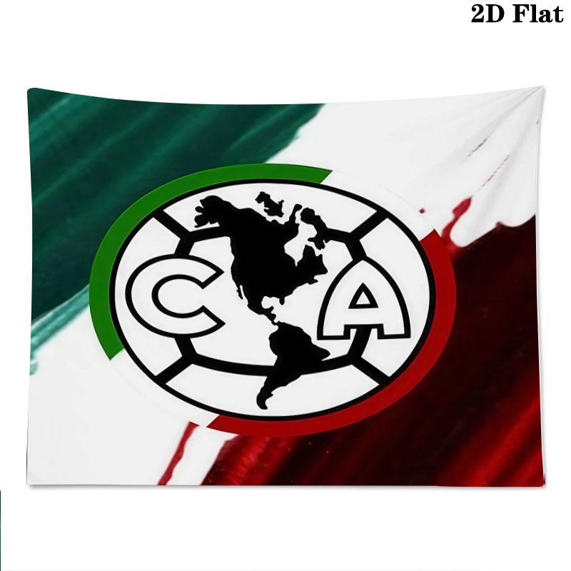 Club America Wall Tapestry Aesthetic Wall Hanging Printed Fabric Blanket Decorative Tapestries for Bedroom Living Room Home Decor