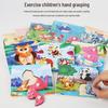 Montessori Wooden Peg Puzzle Board: Animal, Fruit & Vehicle Shape Recognition for Kids