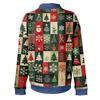 Women's Fashion Christmas Printed Long-Sleeve Pullover Top