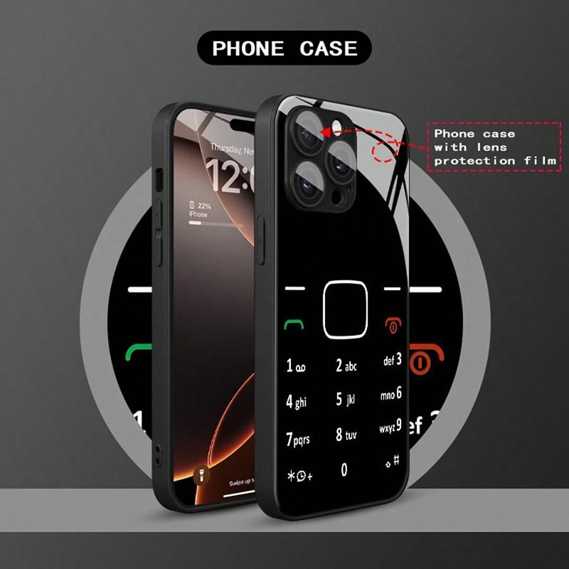 Funny Keyboard Pattern Tempered Glass Material Black Phone Case For Samsung Galaxy S25 S24 S23 Ultra Plus FE Cover