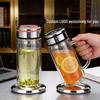 Minghui doppelwandiger Borosilikatglas-Teetumbler
