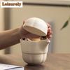 Cream Style Travel Tea Set Kit Handmade Set Of Cups 1 Pot 2 Cups Tea Making Organizer Portable Camping Handbag Accessories Craft
