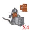 Medieval Knight Figures Building Blocks Elf Guard Dwarf Warrior Wild Boar Sheep Mount Fantasy Movie Character Soldier Bricks Toy