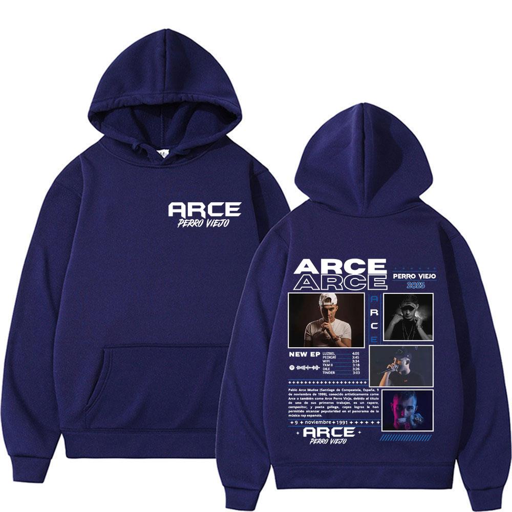 Rapper Arce Perro Viejo Album Tour 2025 Cover Hoodies Men Vintage Hip Hop Pop Music Sweatshirts Unisex Comfort Hoodie Streetwear