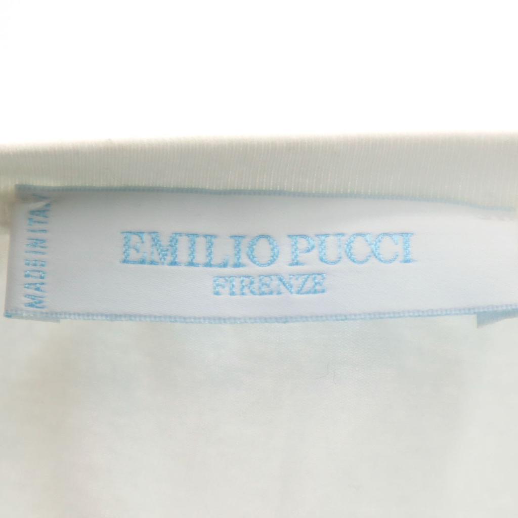 Emilio Pucci Made In Italy Overall Handle Tank Top XS White Women Used