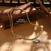 Pearl Flower Butterfly Oil Painting Necklace: Elegant Chinese Summer Jewelry for Women