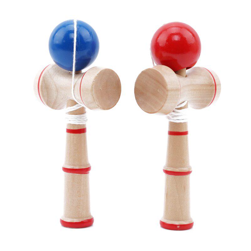 1pc Bamboo Ball Paint Kendama Matte Ball Kid Kendama Japanese Traditional Toy Wooden Ball Skillful Toy for Children