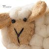 Felt Lamb Decorations Wool Decoration, 3D Felted Sheep Decor, Handmade Animal Crafts Accessory for Clothing Scarves Brooch Hats Bags DIY Supplies