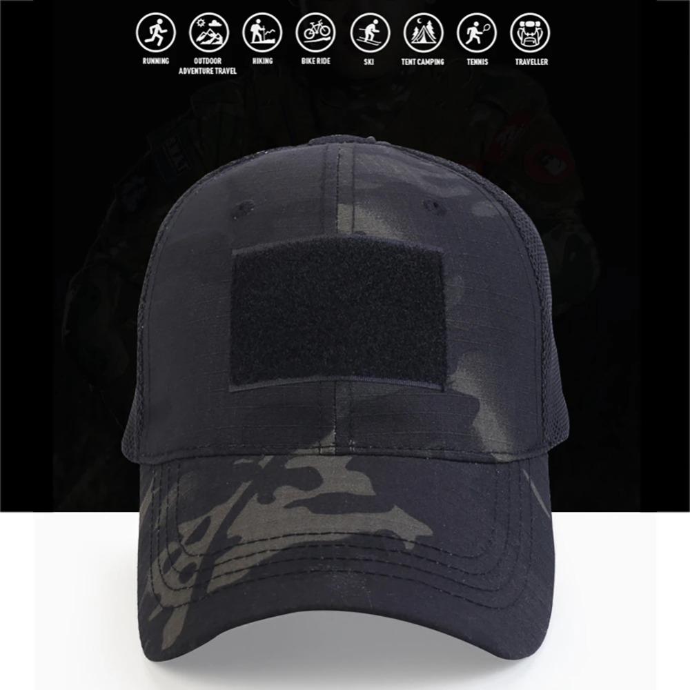 Cap Outdoor Sport Snapback Stripe Cap Camouflage Hat Simplicity Camo  Mesh Cap Sport Shade