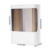 Cup Dispenser Wall Mount Double Cylinders Storage Rack Coffee Cup Organizer for Home Kitchen Restaurant Cafe Bar Breakroom Party