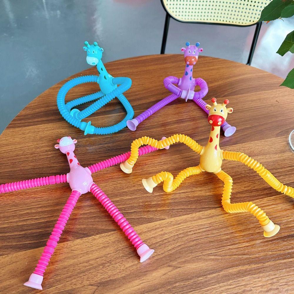 Stretchable Stretchable Giraffe Toy Telescopic Educational Deformation Animal  Kids Motor Skills