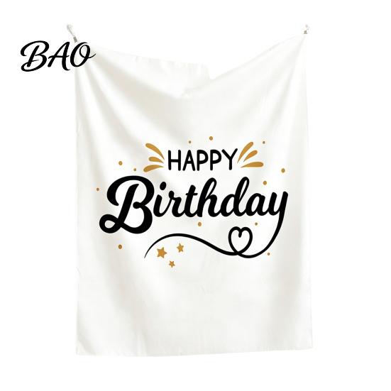 Banquet Decoration Cloth Baby Birthday Backdrop, Greenery Forest Banner for Boy Girl, Background 100 Day Celebration Party Decorations, Photo