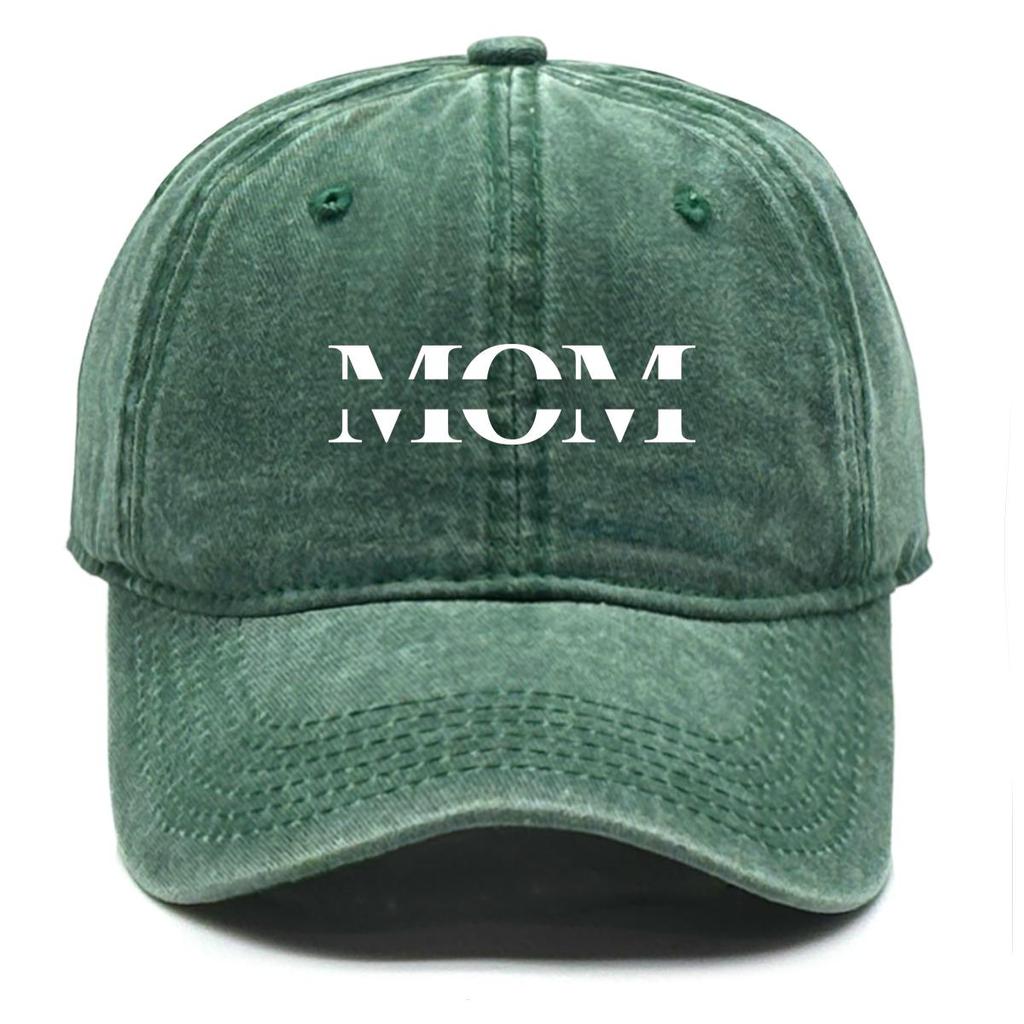 MOM" Print Snapback Baseball Cap, Mother's Day Woman's Cap Simple Sun Visor All-season Stylish Adjustable Sun Hat