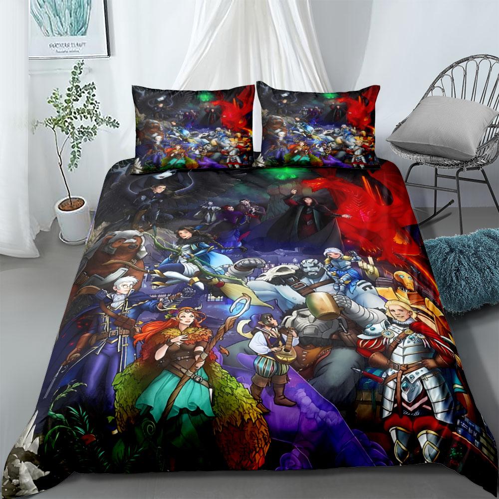 A Nice Story Duvet Cover Set Without Sheet King Queen Double Full Twin Single Size Bed Linen Set