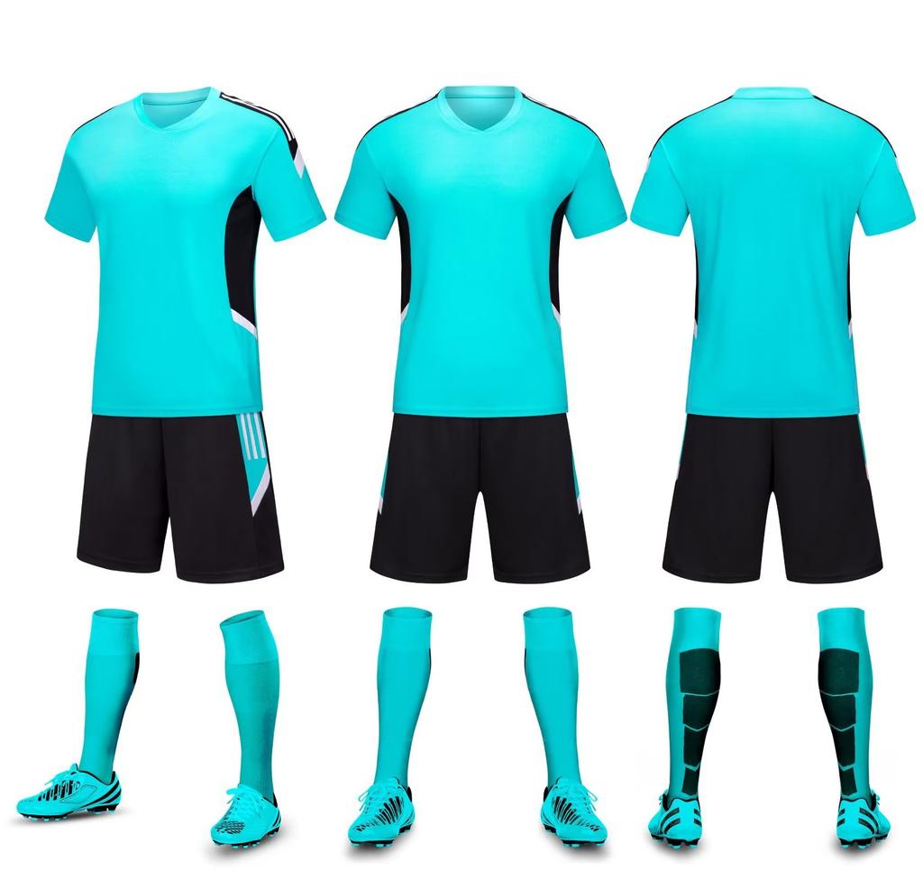 Children'S Football Jersey Set Short-Sleeved Student Class Uniform Sports Football Jersey Team Game Training Team Uniform Printing Number
