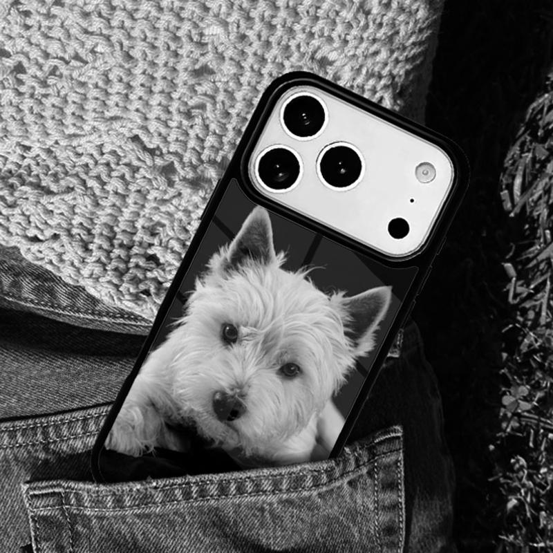 West Highland White Terrier Small White Dog Phone Case For iPhone 17 AIR 16 Pro Max 15 14 Pro 11 12 13 Shockproof Silicone Cover
