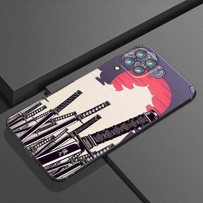 Japanese Samurai Art Phone Case For Samsung Galaxy A21 A30 A50 A52 S A13 A22 A32 4G A23 A33 A53 A73 5G A12 A31 A51 A70 A71 A72