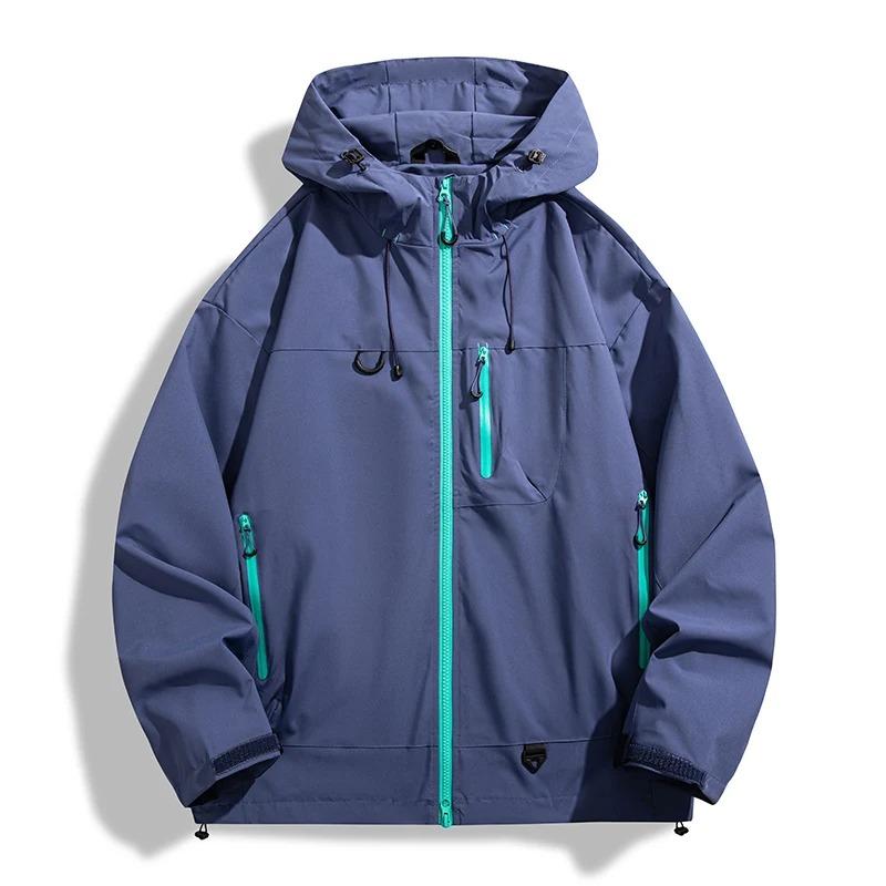 Unisex Wasserdichte Windjacke Outdoor Sport Winddicht Einlagige Jacke Herren Damen Wandern Klettern Trekking Regenmantel