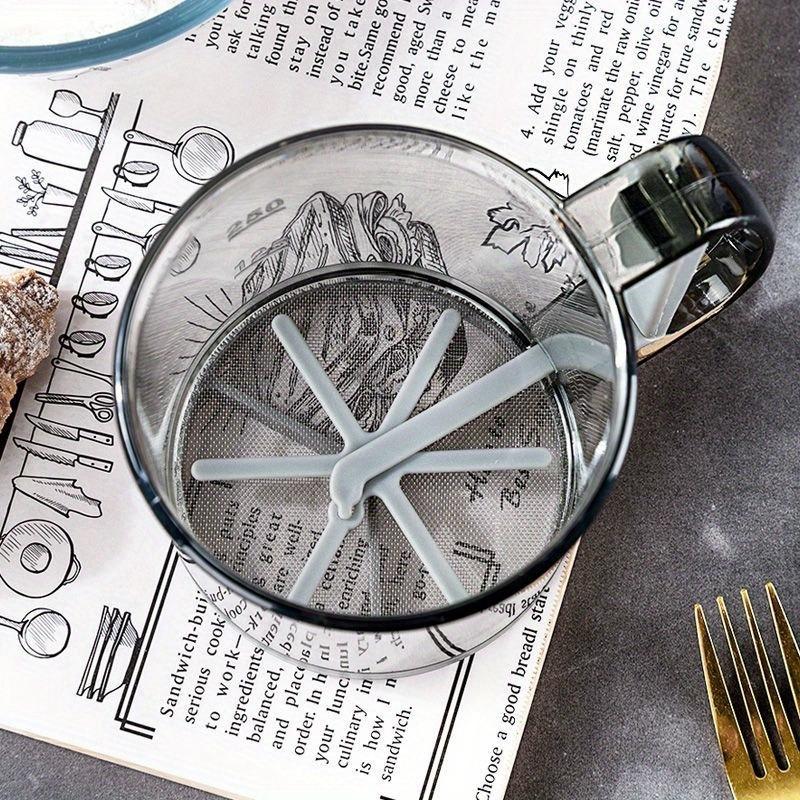 Poloautomatické síto na mouku 1ks, Ruční lisovací design síta, Síto na mouku, Pečicí nástroj, Kuchyňské pomůcky, Kuchyňské doplňky pro restaurace