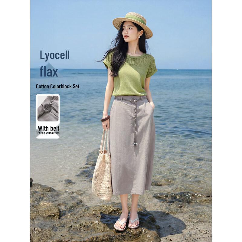 XWI Women s Relaxed Knit Skirt Two-Piece Set XL