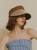 Poejidam [The Shelter] Raffia Sunvisor Hat In Brown