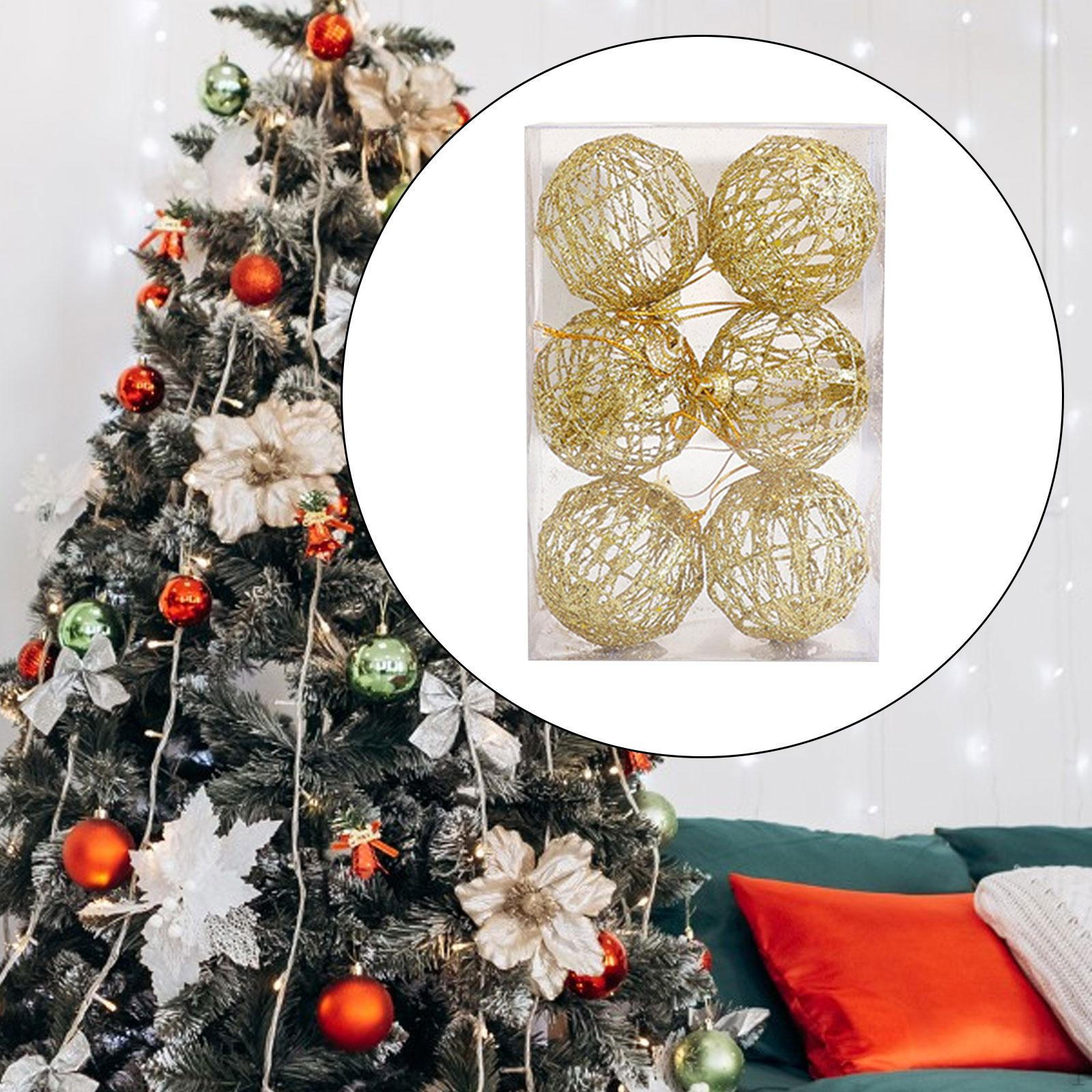 

Рождественские шары, подвесные подвески, поделки, современный рождественский декор, набор безделушек для елки 6 cm