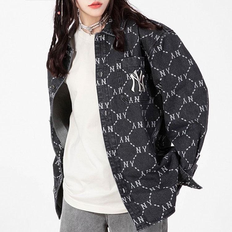 New MLB Old Flower Shirt Unisex Black 3ADRMN421-50BKS