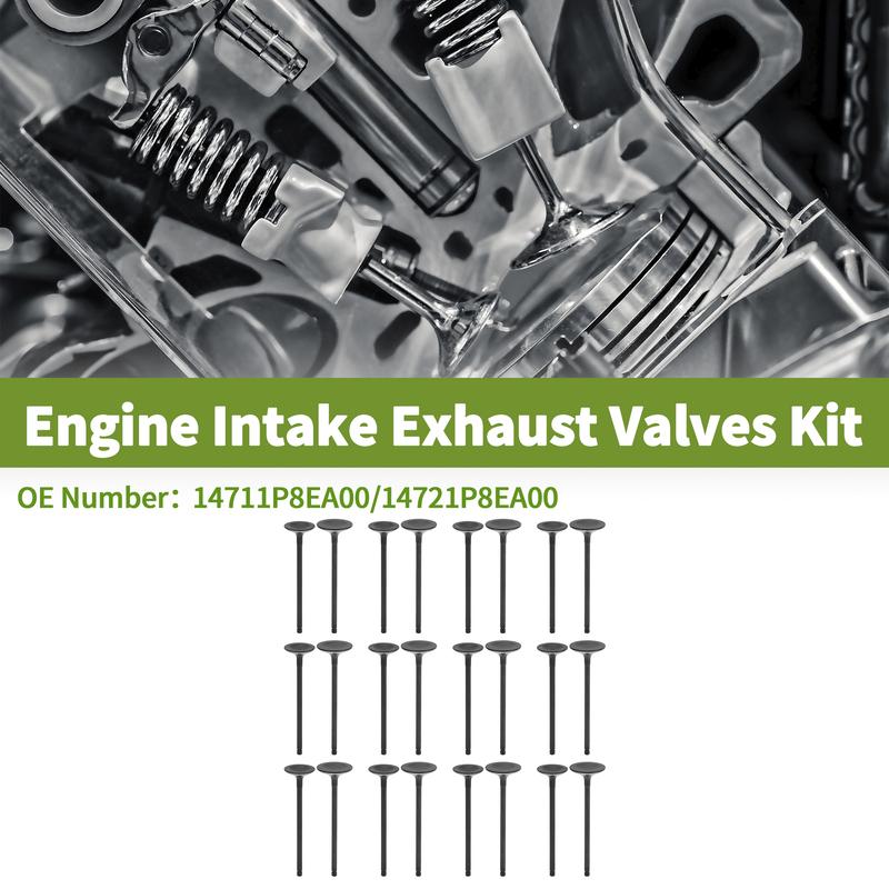 X Autohaux No.14711P8EA00 Engine Intake Exhaust Valves Kit for Honda Ridgeline 3.5 1 Set