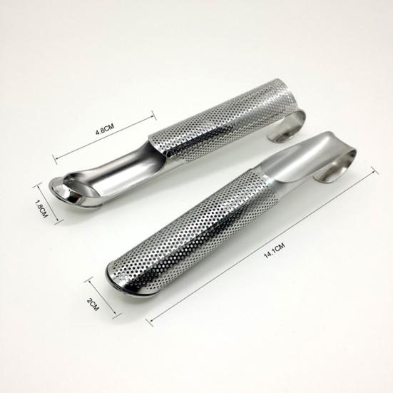 Tragbares Hakenrohrdesign Edelstahl Teezubereiter Sieb Tasse Filter