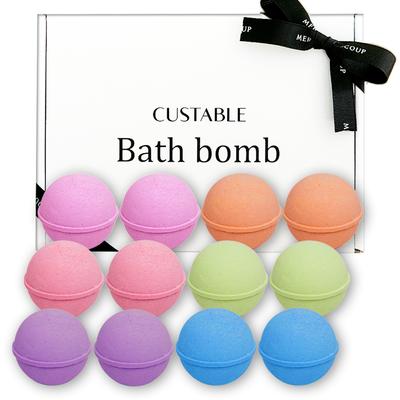 Customizable Bubble Bath Bomb 12-piece Set, 1 Piece, 840g
