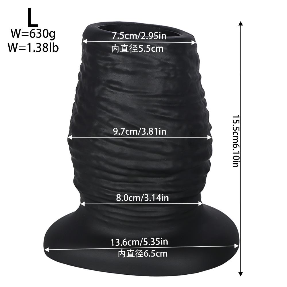 Oversized Hollow Anal Plug - Liquid Silicone Glove Shape Expander for Men Women, Backdoor Trainer Adult Sex Toy