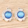 5pcs 14x20mm Elegant Colorful Crystal Moon Charms Pendants for Jewelry Making Drop Earrings Necklaces Bracelets DIY Crafts Gifts