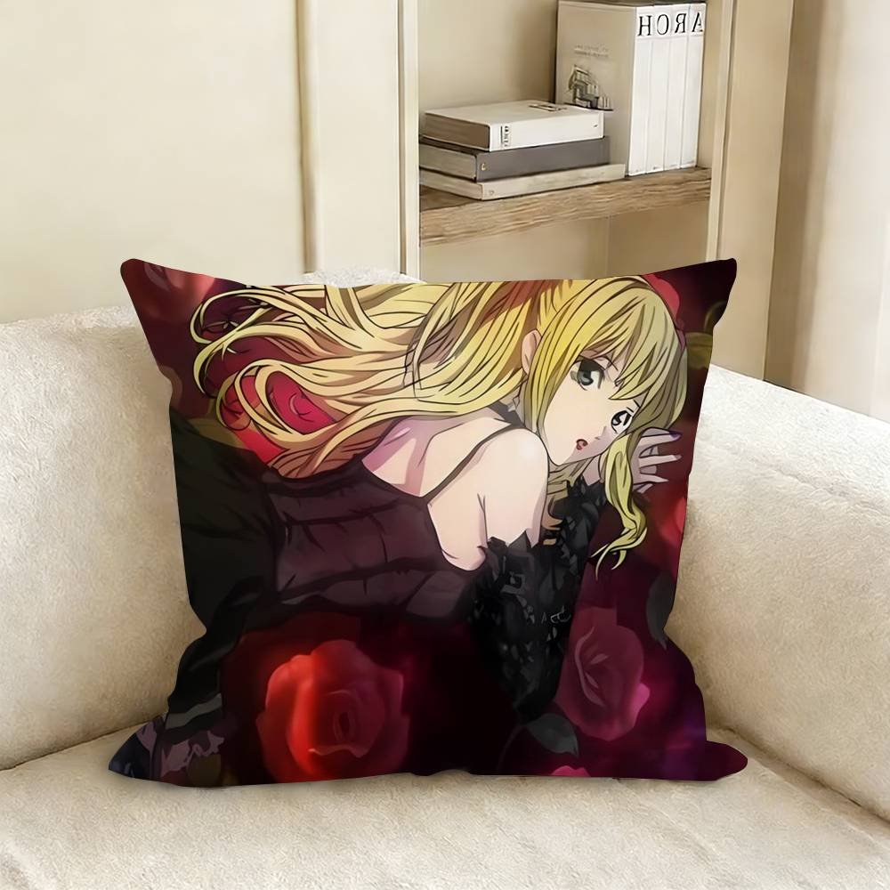 MMisa DDEATH NNOTE AAmane Pillow Cover Sofa Cushion Cover Home Room Decoration Children Gift
